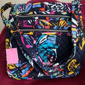 Vera Bradley iconic Triple Zip Hipster